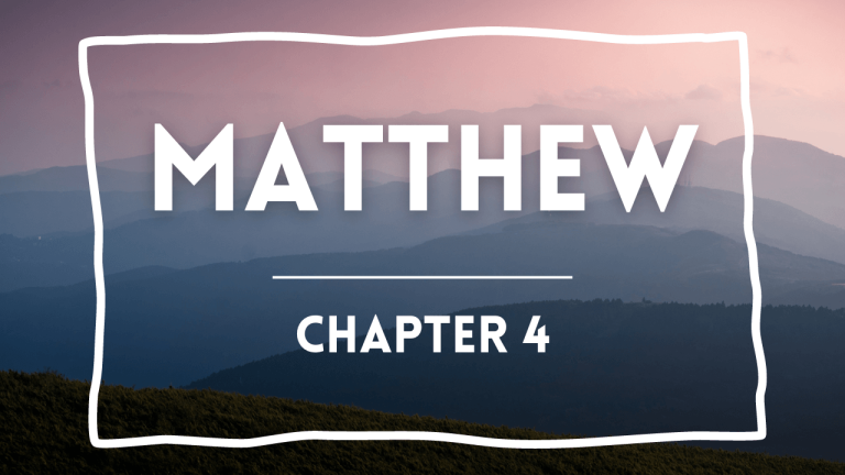 Matthew 4 – Sunday Jun 30, 2024