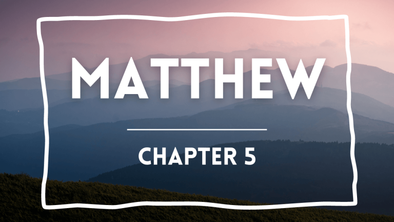 Matthew 5 – Sunday 14 Jul 2024